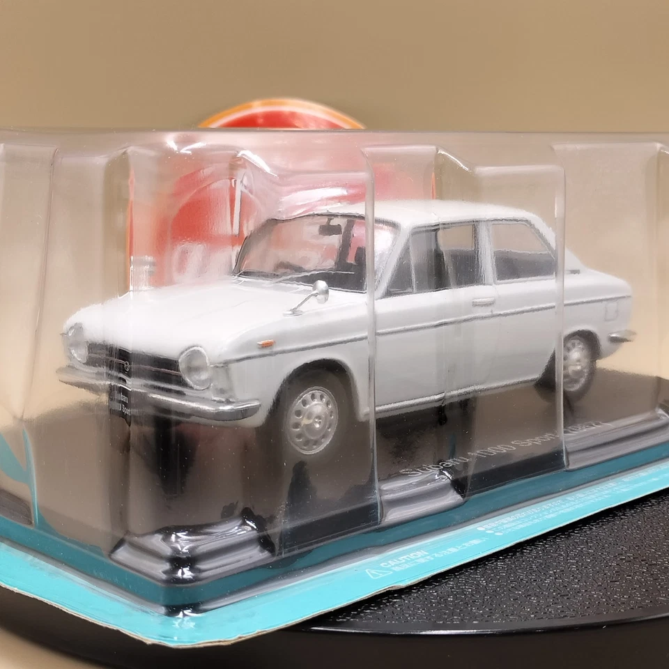 Hachette 1/24 Subaru 1000 Sport 1967 White diecast model japan - Image 3 of 4