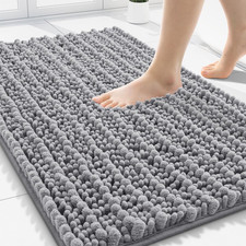 Bathroom Rugs Mat 30X20, Extra Soft Absorbent Chenille Bath Rugs, Non Slip Rubbe