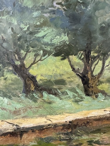 Charles Pierre BERNARD (1882-1961) huile : deux femmes au repos Impressionnisme - Photo 10/20