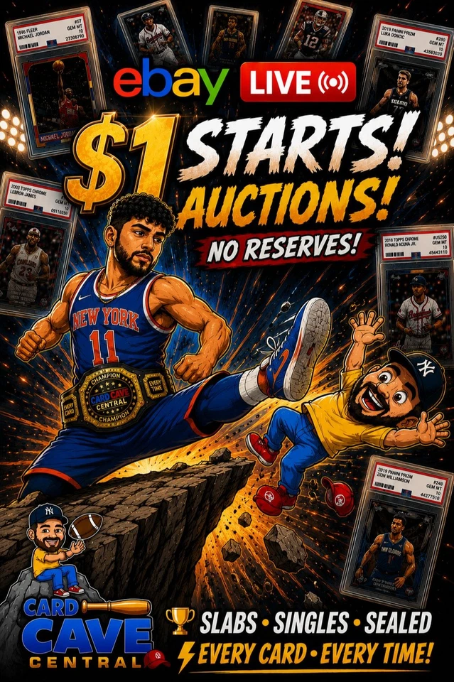 $1 START 🔥 Graded + Raw Multi-Sport Cards LIVE!