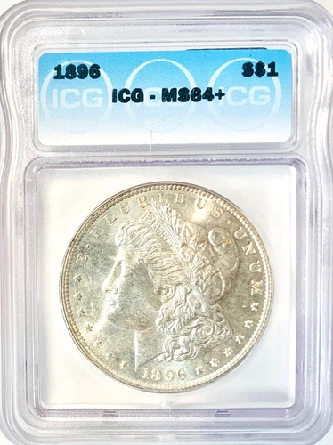 1896 ICG MS64+ Morgan Silver Dollar Nice Luster