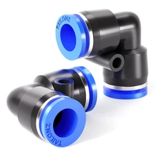 10 PCS 5/16 inch Tube OD 90 Degree Push to Connect Tube Fittings Blue Elbow