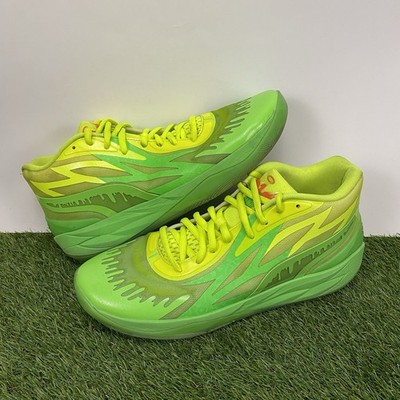 PUMA x MB.02 Melo Nickelodeon Slime Fluro Green Men's Basketball Shoes Size 14
