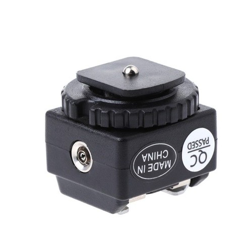 Hot Shoe Converter Adapter PC Sync Port Kit For Flash To For Canon-Camera New - Picture 4 of 12