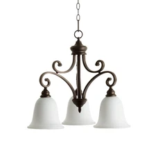 Quorum International 6354-3 Bronze Bryant 3-Light 25"W Chandelier
