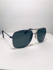 GUC VTG 1980's FOSTER GRANT GLASS LENS CHROME AVIATOR SUNGLASSES 57-17-140 KOREA