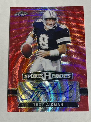 #ad #ad 2018 Leaf Sports Heroes Troy Aikman Auto 2 $80.00