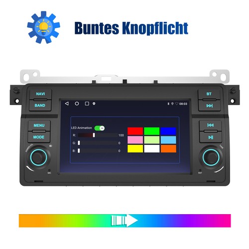 7" DAB+ Carplay Autoradio Für BMW 3er E46 316i 318 320 M3 Android 14 GPS NAVI BT - Bild 6 von 14