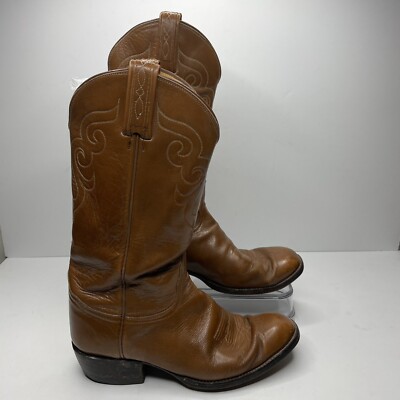 TONY LAMA Mens Size 8.5 E Brown Leather Cowboy Western Boots s-l400.jpg main image 3