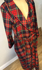 VTG St. Michael From Marks  Spencer Tartan Plaid Robe Womans UK 8/10 y7
