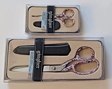 GINGHER DESIGNER SERIES EMBROIDERY/ DRESSMAKER SCISSORS  ASHLEY 4" OR  8" NIB! !