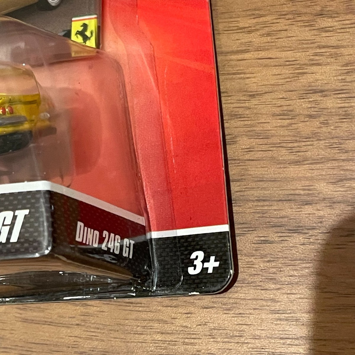 Hot Wheels Ferrari Racer DINO 246 GT Yellow New old stock Unopened