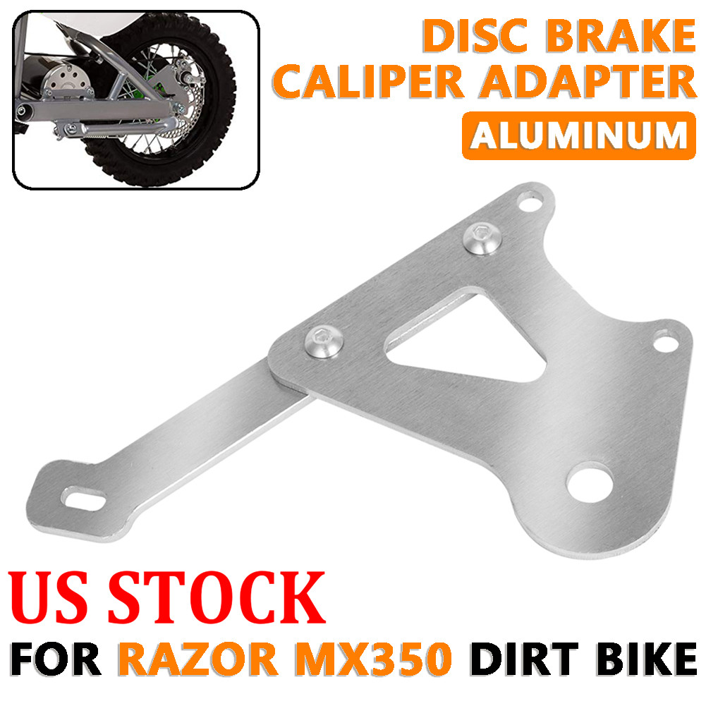 US For Razor MX350 Rear Disc Brake Caliper Adapter Aluminum Off-Road Dirt Bike