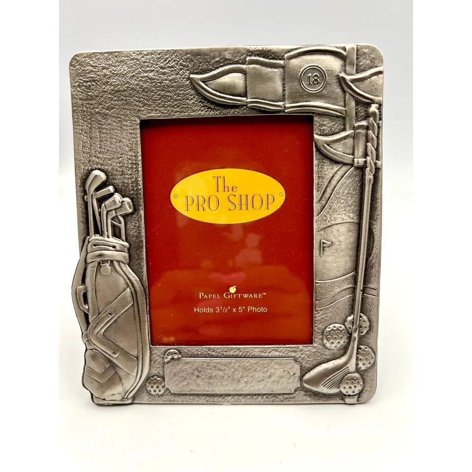 Papel Giftware Golf Marco Acabado Peltre Foto 3.5" x 5" Foto 2 de 4