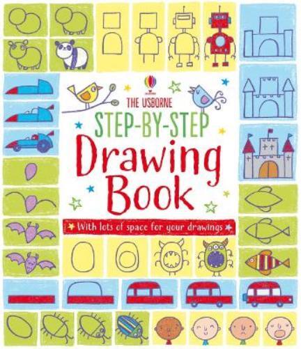 Fiona Watt Step-by-step Drawing Book (Tascabile) Step-by-Step Drawing