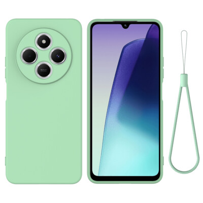 For Xiaomi Poco C75 4G, Luxury Skin Touch Feel Soft Liquid Silicone Cover Case