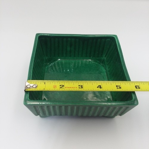 Caja de baratijas de cerámica vintage Brahm California rosa tapa floral verde 475 *LEER* - Imagen 13 de 18