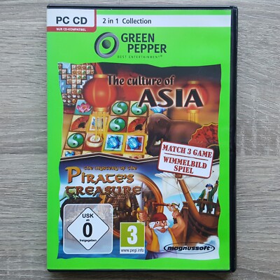 PC Spiel 2 in 1 Collection The Culture of Asia + Pirates Treasure in Hülle OVP