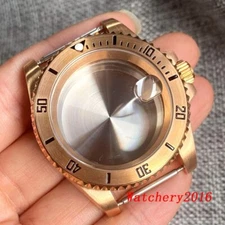 40mm Tandorio Real CUSN8 Solid Bronze Watch Case Sapphire Glass Mens Watch Case