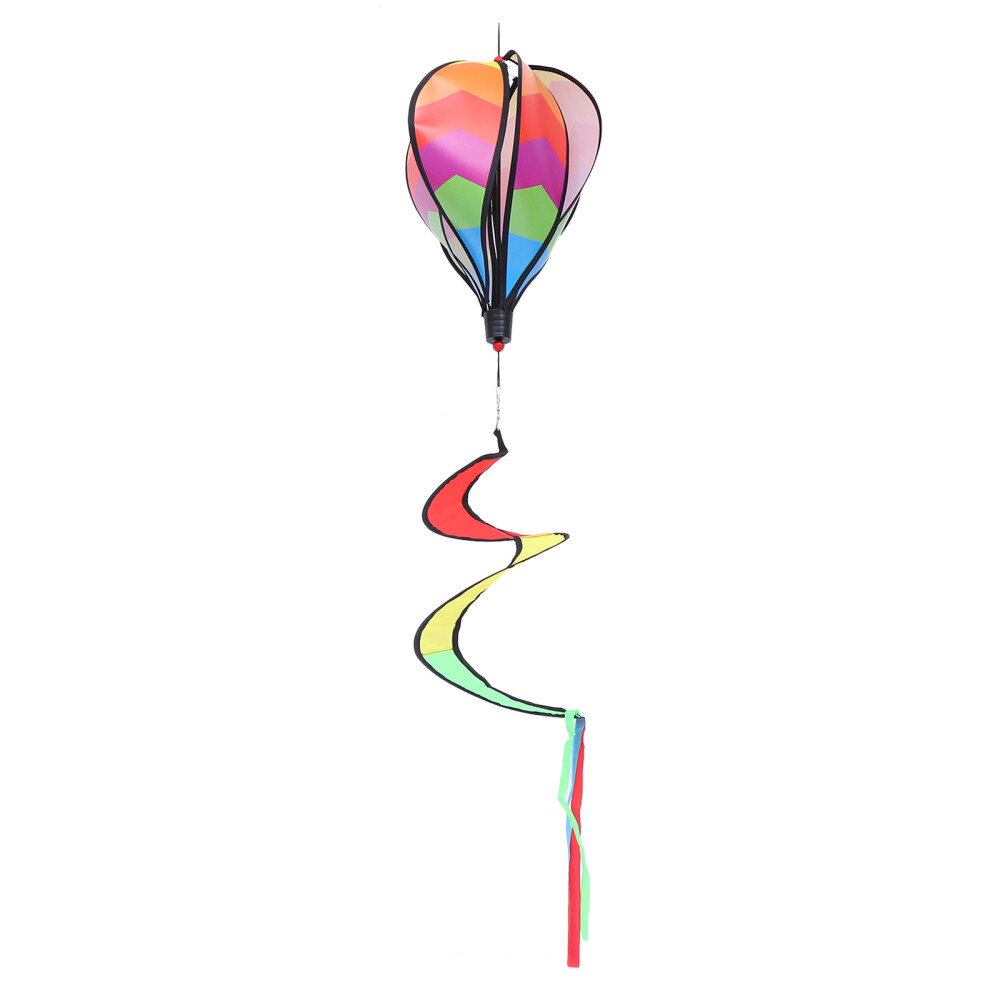 1PC Giant Rainbow Hot Air Balloon Pendant Garden Yard Cloth Decoration