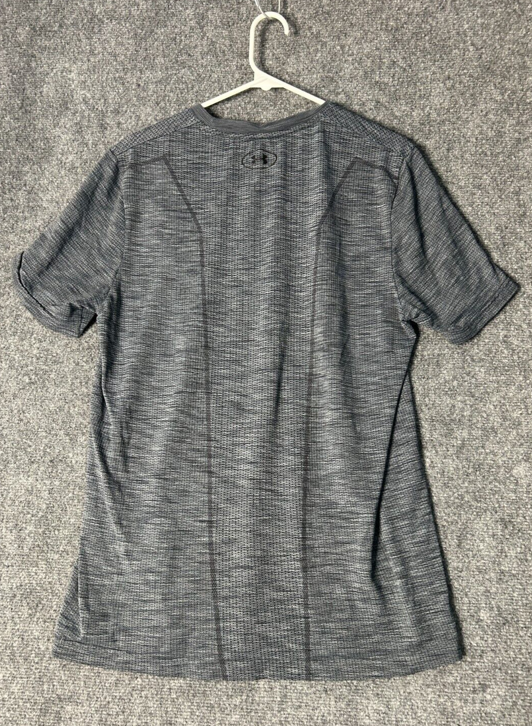 Under Armour T-Shirt Men's L Gray UA Threadborne HeatGear Fitted S/S Pullover