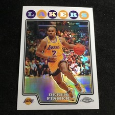 2008-09 Topps Chrome Refractor #94 Derek Fisher Los Angeles Lakers