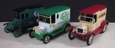 Fuller Brush OMAHA STEAKS SOLITE LOT Collectible Die Cast Metal Truck Coin Bank