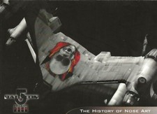 BABYLON 5 SEASON 4 STARFURY NOSE ART V1 TO V9 SET OR SINGLES  BY SKYBOX CHOOSE