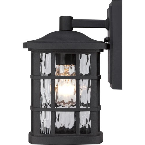 Quoizel SNN8406K Stonington One Light Outdoor Wall Lantern Fixture, Mystic Black - Picture 4 of 4