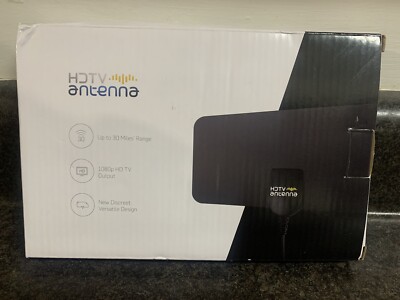 SkyLink HDTV Flat HD Digital Indoor TV Antenna with Amplifier 30 Miles Range