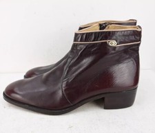 Vintage Creazioni Agosta ankle boots in mulled wine size EU41/UK8/US9