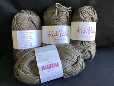 4 Knit Picks Shine Sport Yarn-Wallaby 1170.