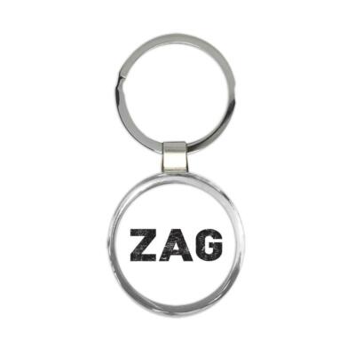 Croatia Zagreb Airport ZAG : Gift Round Keychain Airline Travel Pilot