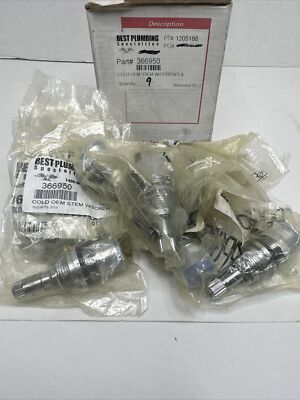 366950 Cold Stem W/Screws Best Plumbing Specialties Lot Of 9