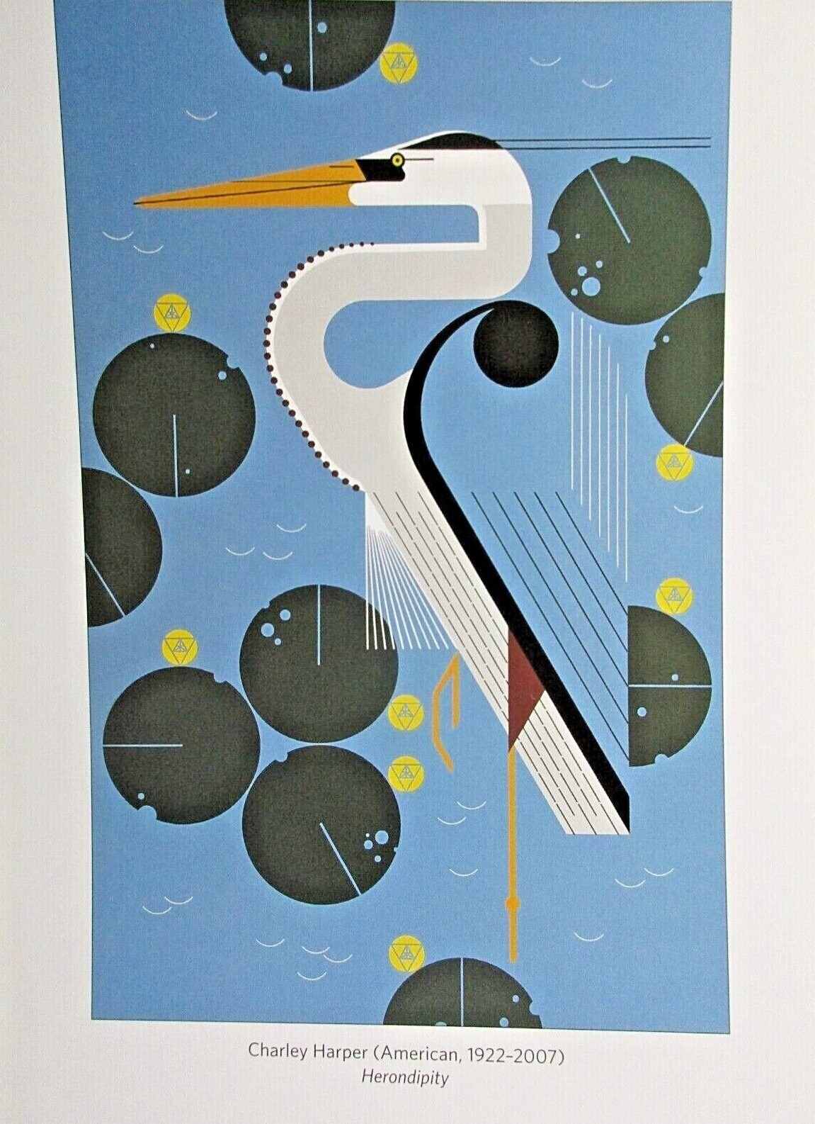 charley-harper-herondipity-calendar-page-art-print-5-5-x-8-25-ebay