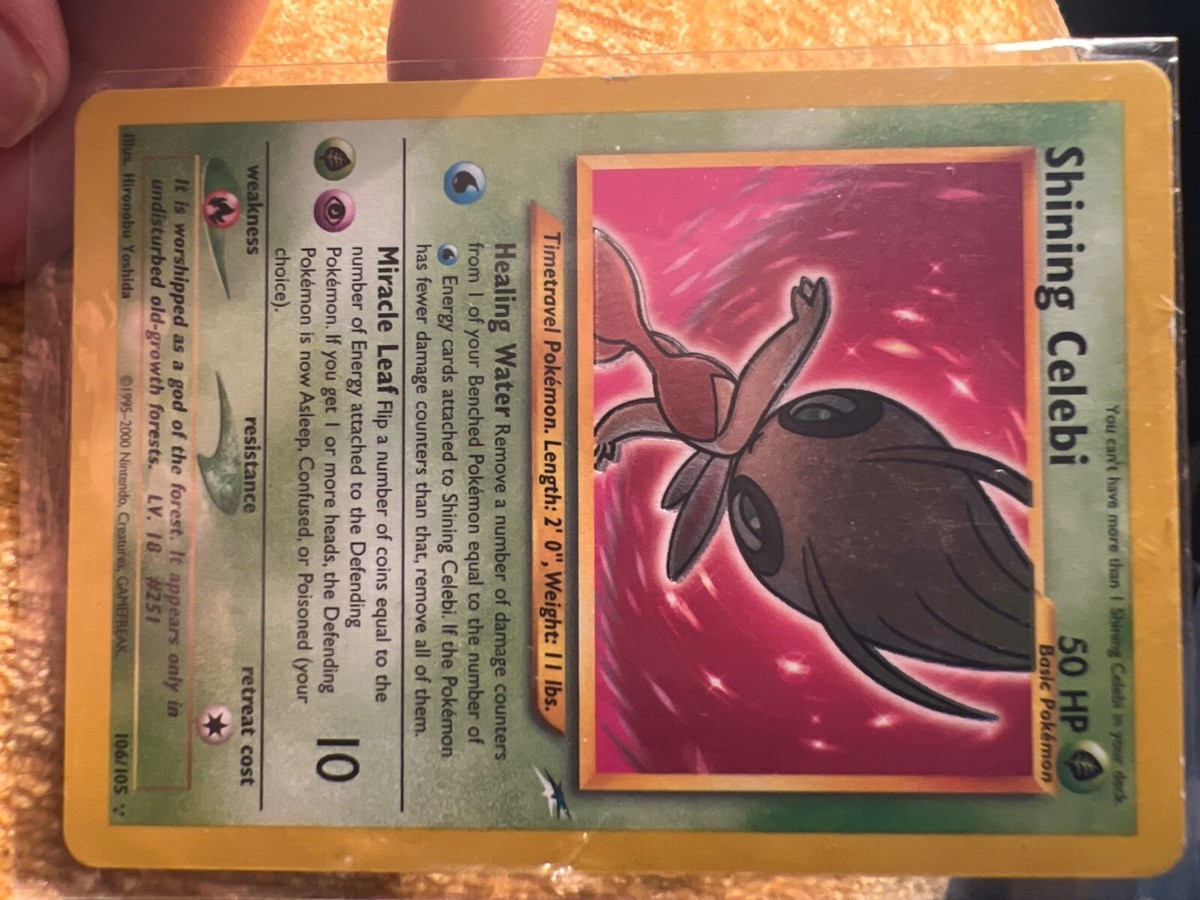 英語版 Shining Celebi ひかるセレビィ 美品 106/103 Shining Celebi SM79 SHINY ULTRA RARE Shining Legends Pokemon