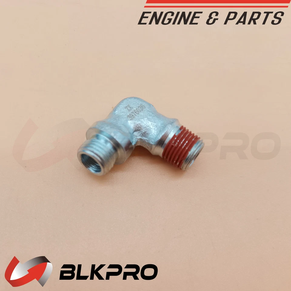 Tubo de control de aire de línea de combustible adaptador macho de codo para Cummins 6B 4B B5.9 3976036 Foto 2 de 3