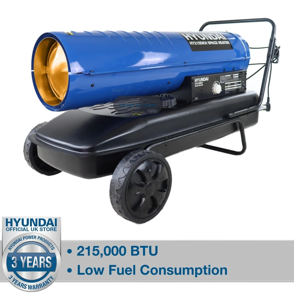 Diesel Space Heater 1500m3 Area Workshop Kerosene Heating 63kw 215,000BTU