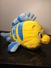 Disney Store Exclusive Flounder from The Little Mermaid Plush Stuffed Animal