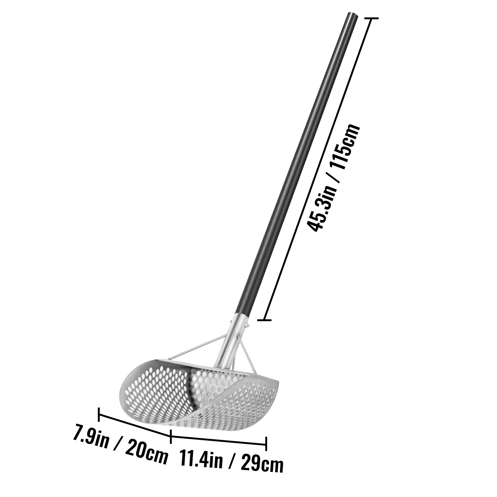 VEVOR Metal Detector Sand Scoop Detecting Hunting Scoop w/Carbon Fiber