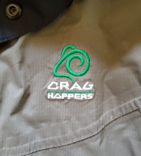 CRAGHOPPERS Jacket Coat Mens M Aquadry Lite Khaki Waterproof Lightweight Hooded - Picture 7 of 12