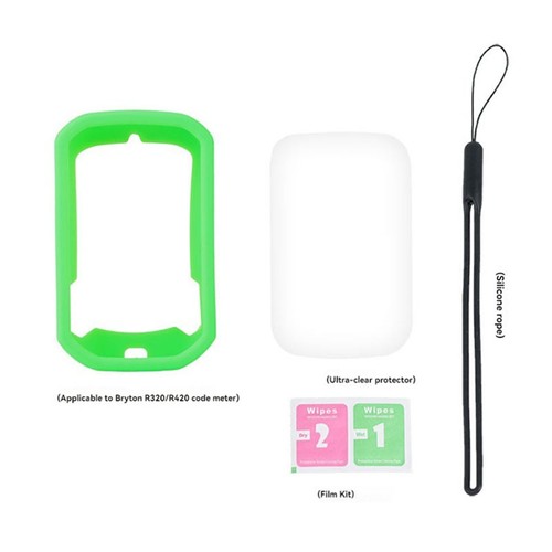 Silicone Case & Screen Protector for Bryton Rider R320/R420 GPS Bicycle Computer - Picture 14 of 15
