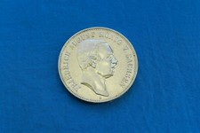 1907E German States 5 Mark Silver Coin *KM#1266*      *Saxony*      *AU*   