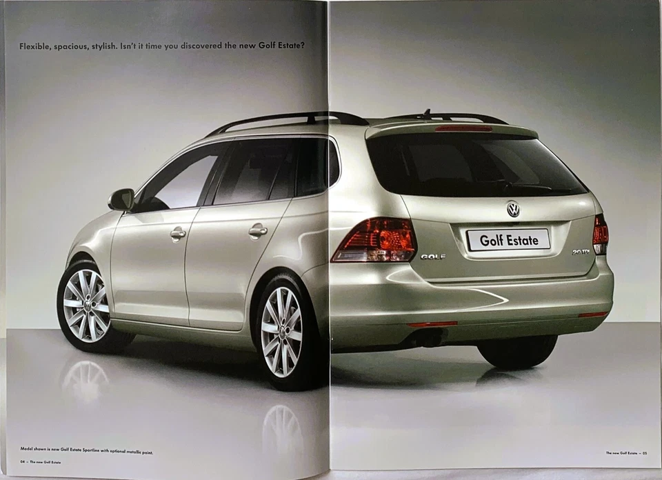 VW Golf Estate brochure 2009 - S, SE, Sportline, TSi, TDi - Image 3 of 4
