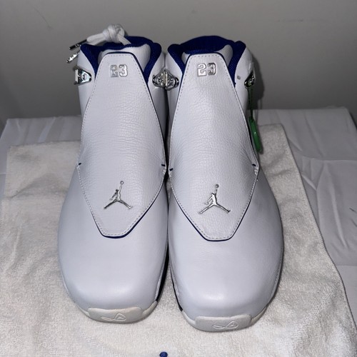 Size 10.5 - Air Jordan 18 OG 2003 White Sport Royal
