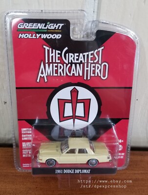 Greenlight Hollywood 2021 The Greatest American Hero 1981 Dodge Diplomat Yellow