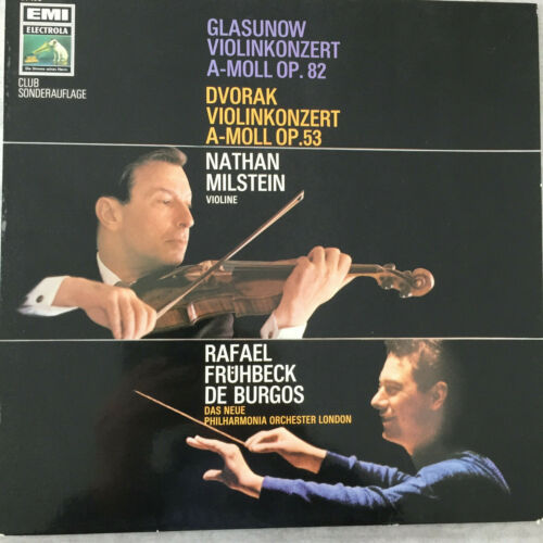 GLASUNOW / DVORAK - Violinkonzerte: Milstein / de Burgos (EMI 61 153 /Club / NM) - Imagen 1 de 2