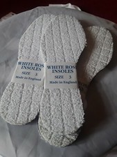 White rose INSOLES SPORTS WORK BOOTS SHOES Size 3 made in england cheap uk a1☆☆☆