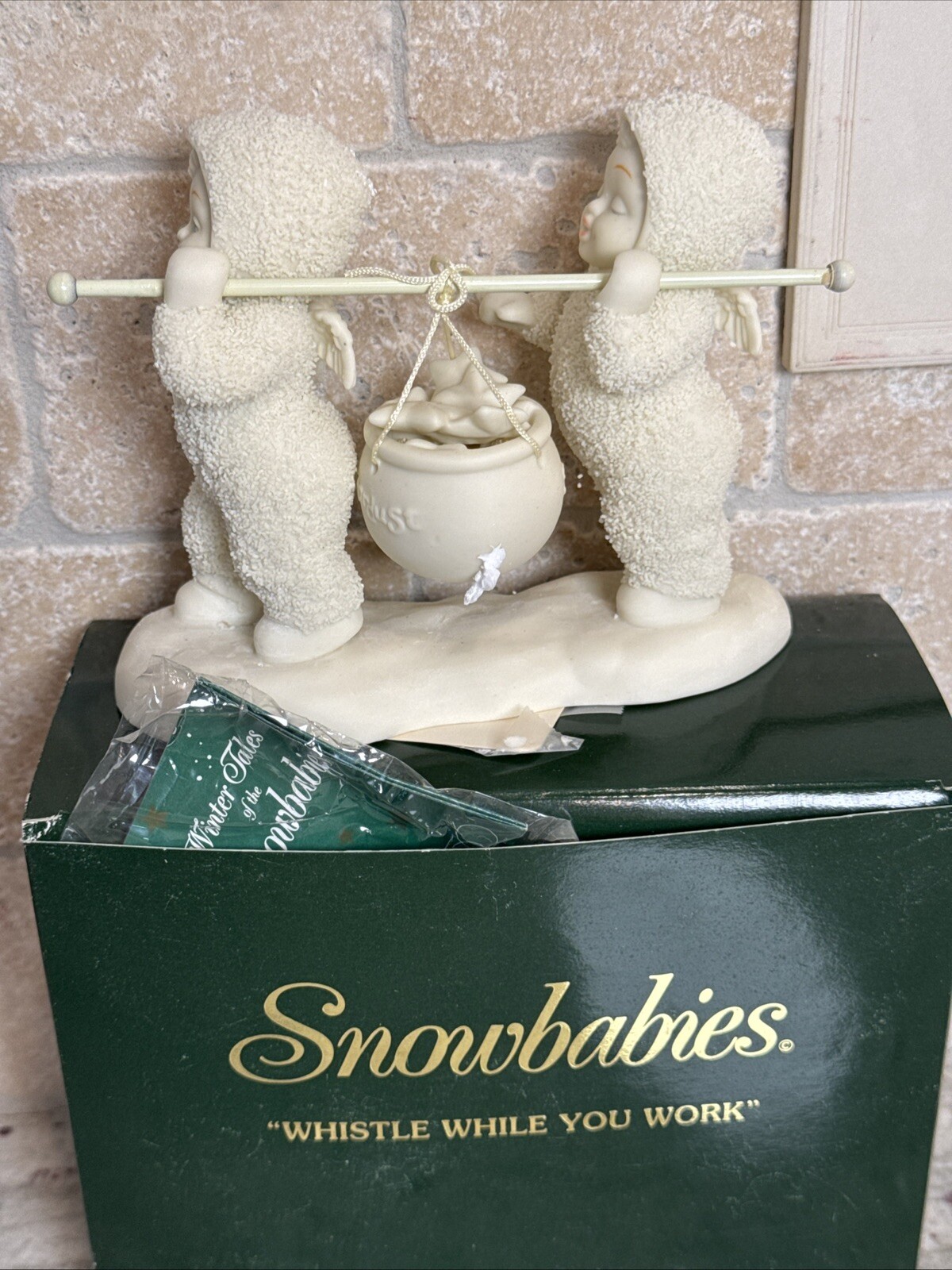 Department 56 Snowbabies Whistle While You Work Vintage Retired Figurine
