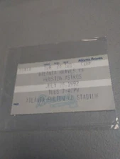 Houston Astros vs Atlanta Braves (7-28-1992) Baseball Ticket Stub